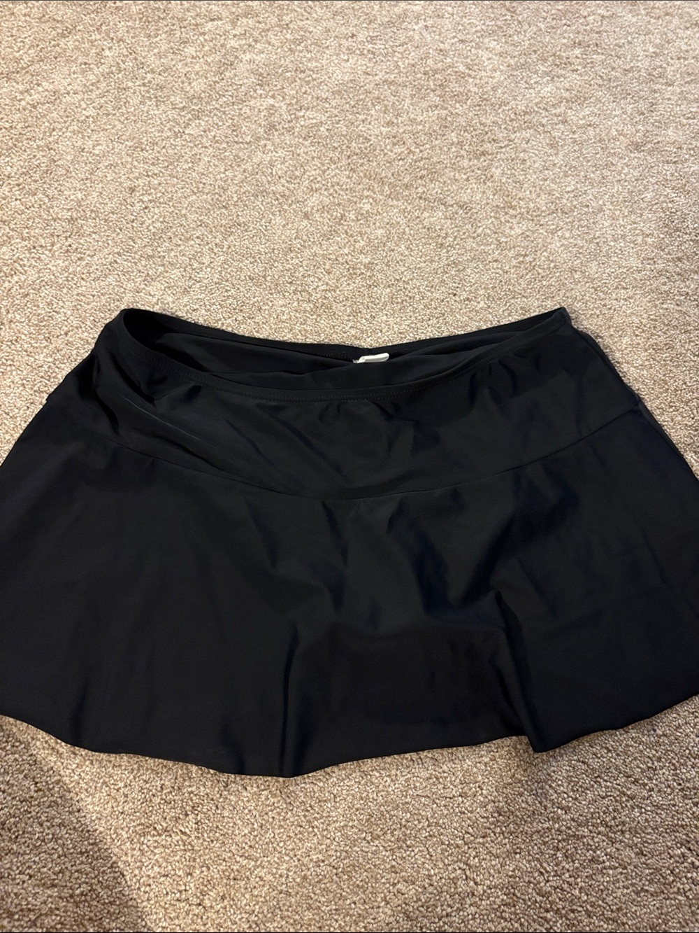 Black Swim Skort Shorts for Women